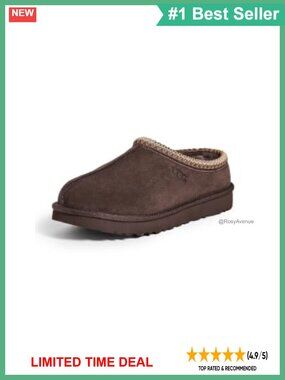 UGG Tasman II Slipper Cow Suede Textile Sheepskin Lined Slip On